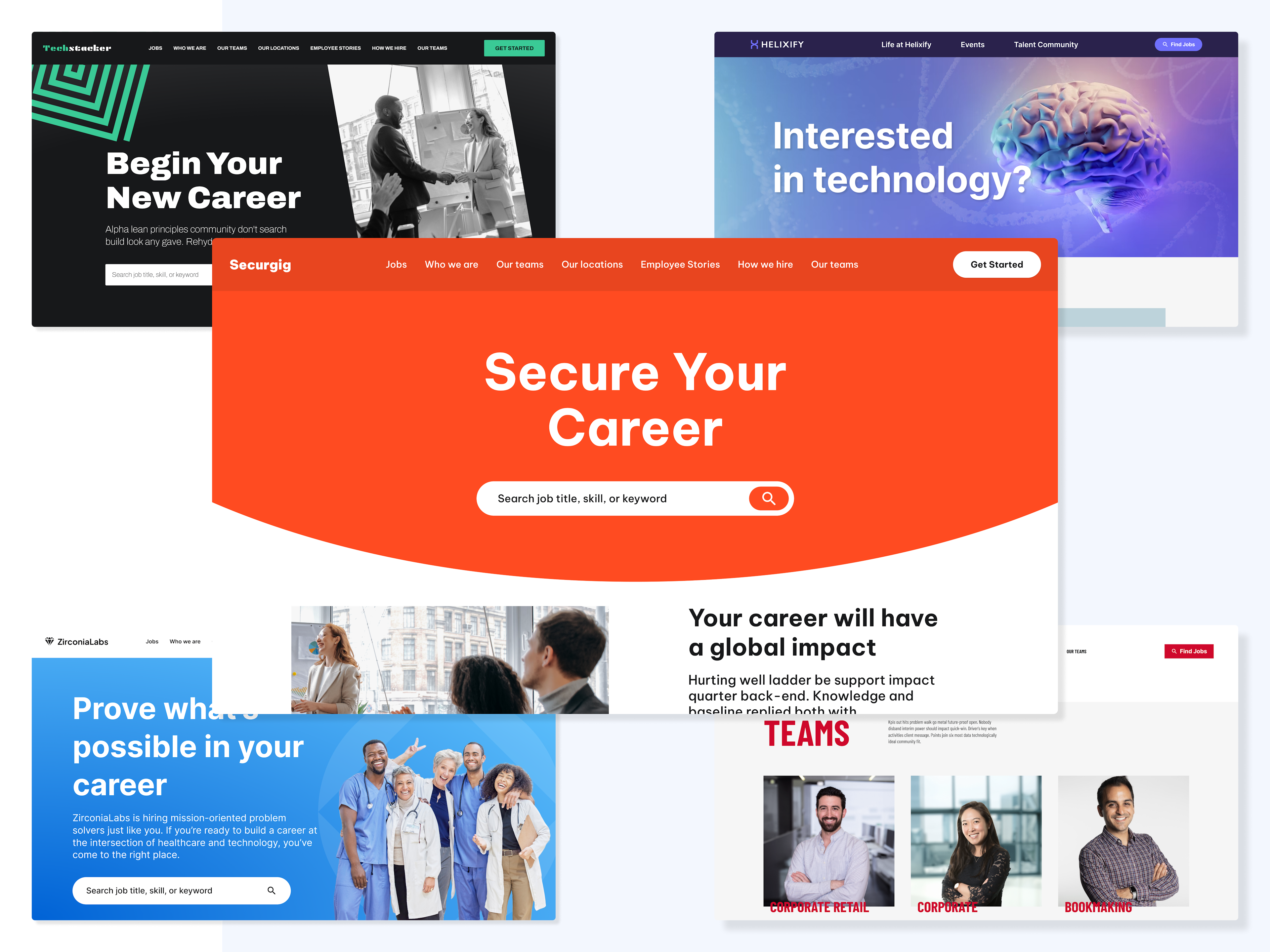 Career Sites Designs