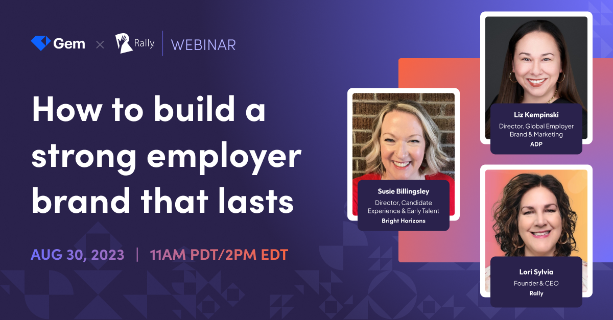 Webinar | Rally How to build a strong employer brand | Resource Preview