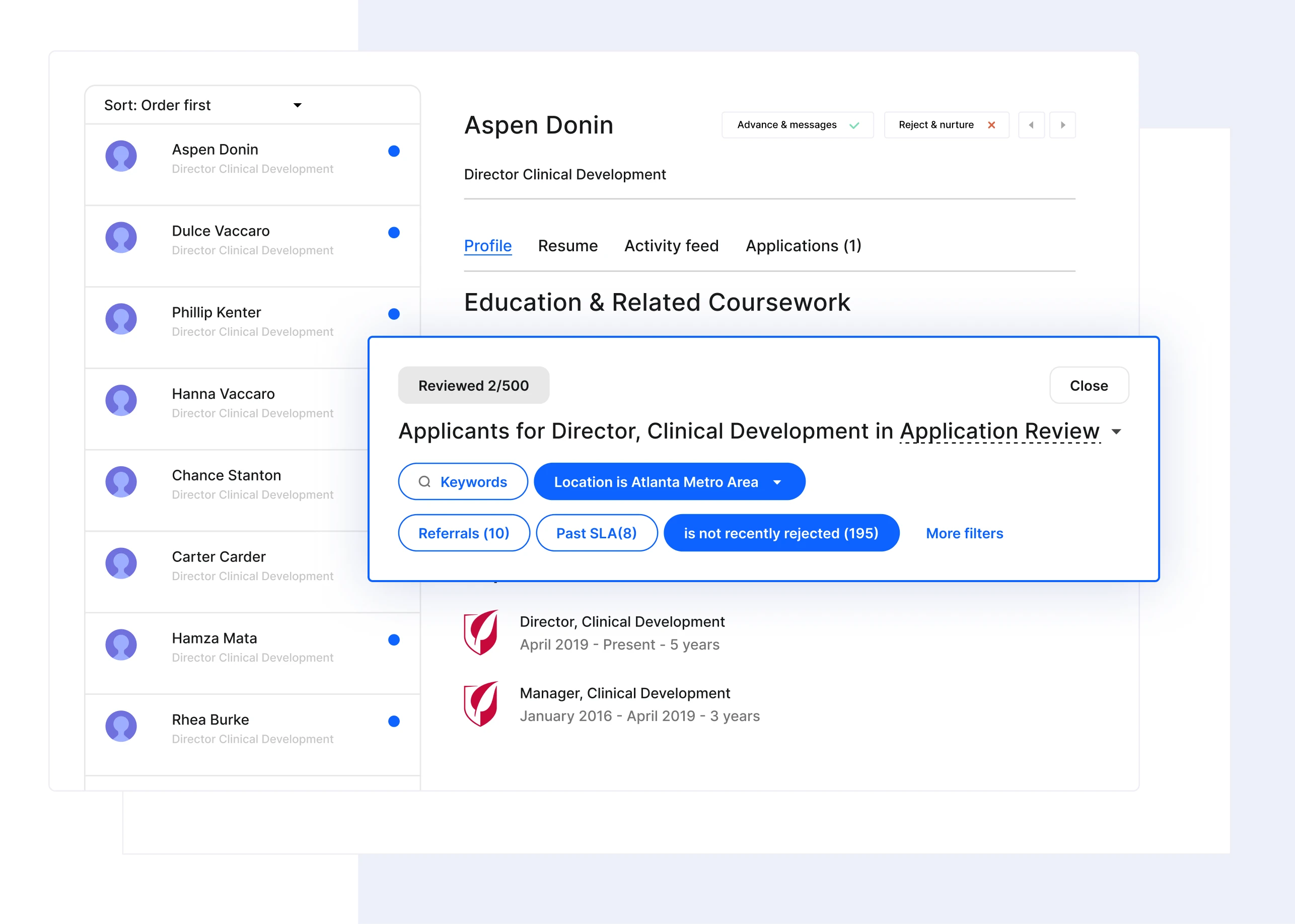 Application Review - Filters - Life Sciences