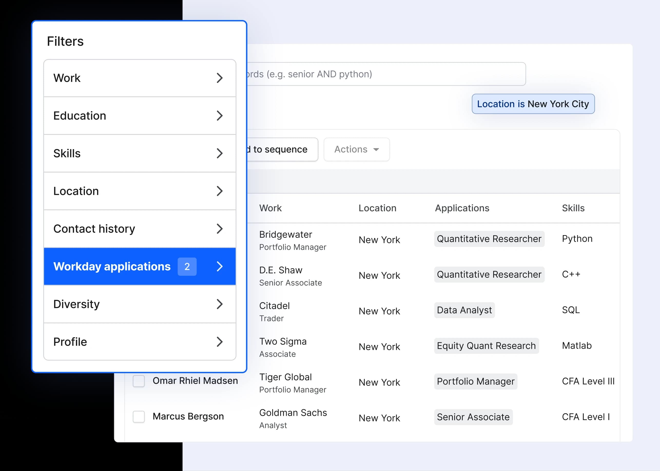 Financial Services Prospect Search