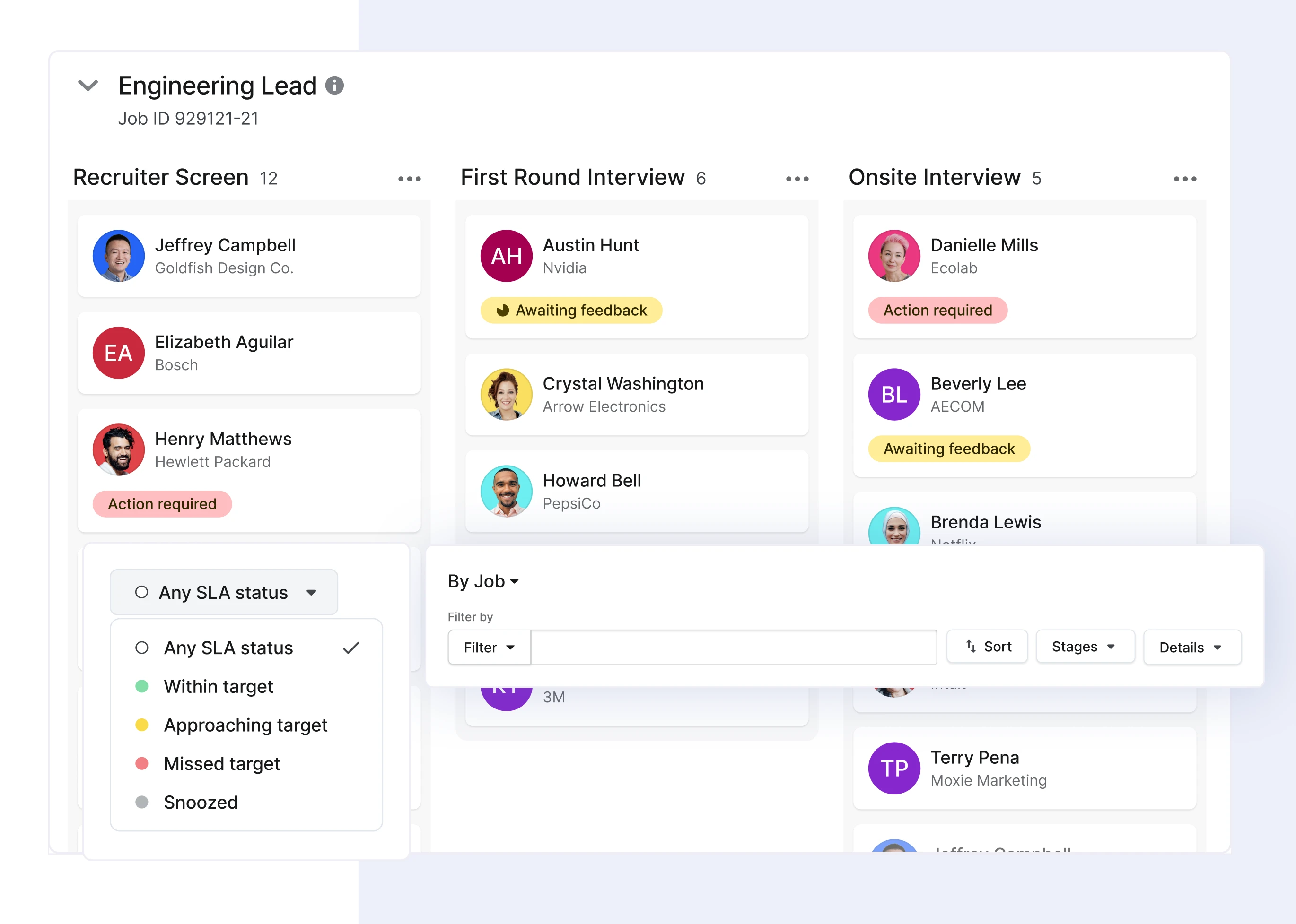 Talent Pipeline Kanban Board